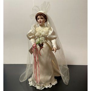 Vintage Ashton Drake Galleries Betty Bride Doll Porcelain 1994 Signed by Artist